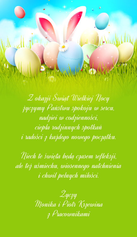 Ale też uśmiechu, wiosennego natchnienia