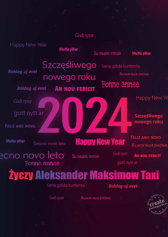 Aleksander Maksimow Taxi