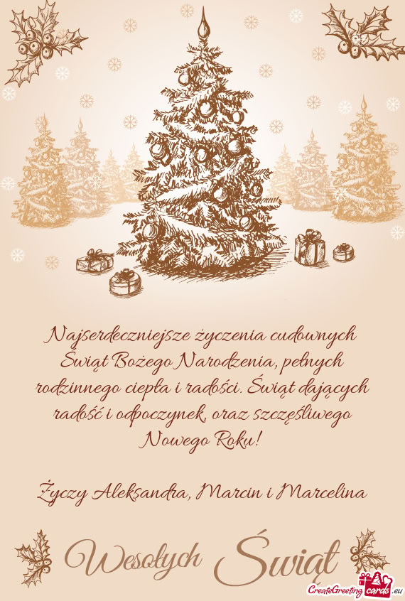 Aleksandra, Marcin i Marcelina