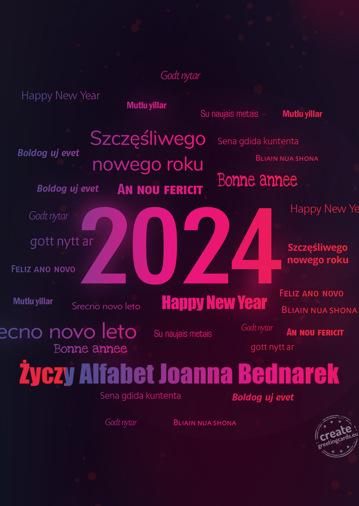 Alfabet Joanna Bednarek
