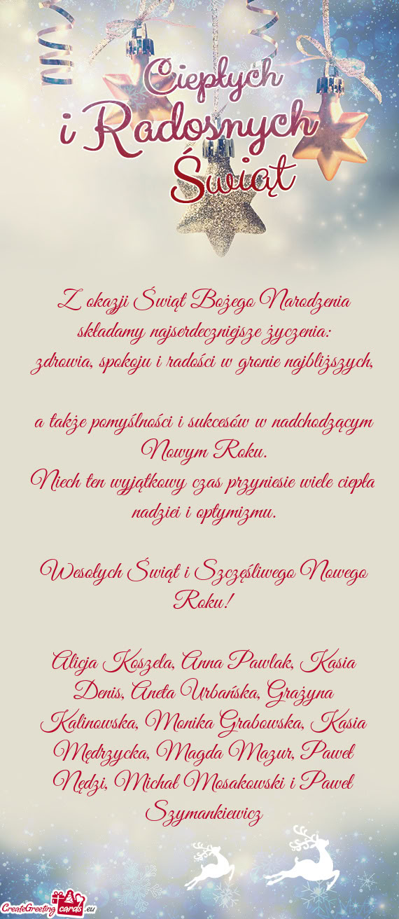 Alicja Koszela, Anna Pawlak, Kasia Denis, Aneta Urbańska, Grażyna Kalinowska, Monika Grabowska, Ka