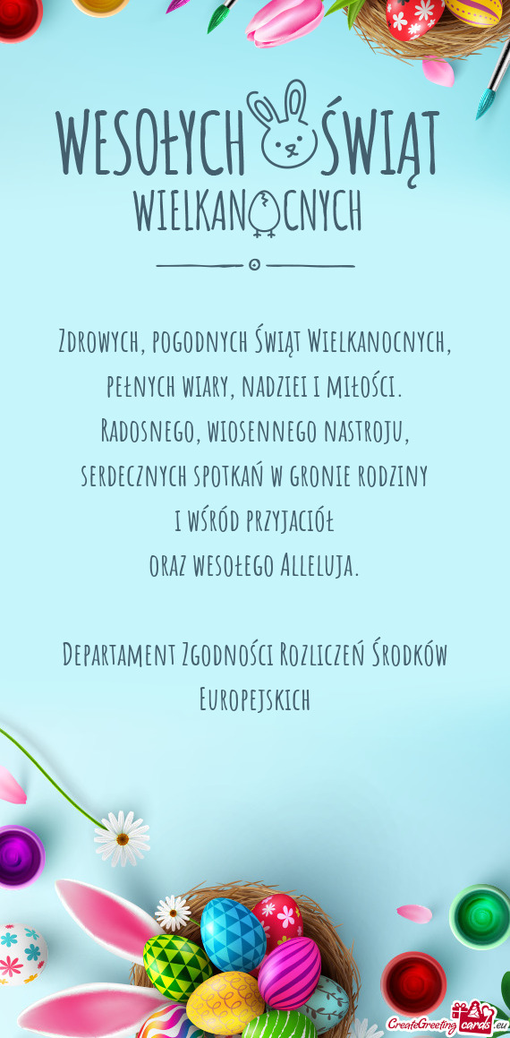 Alleluja. Departament