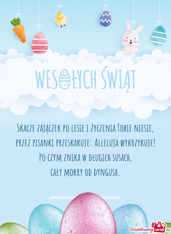 Alleluja wykrzykuje! Po czym znika w długich susach