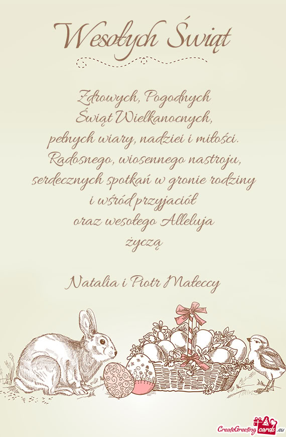 Alleluja życzą Natalia