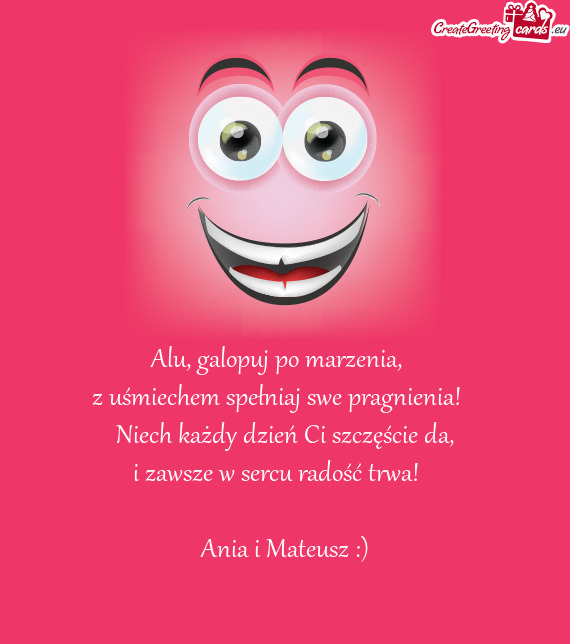 Alu, galopuj po marzenia, 🐎