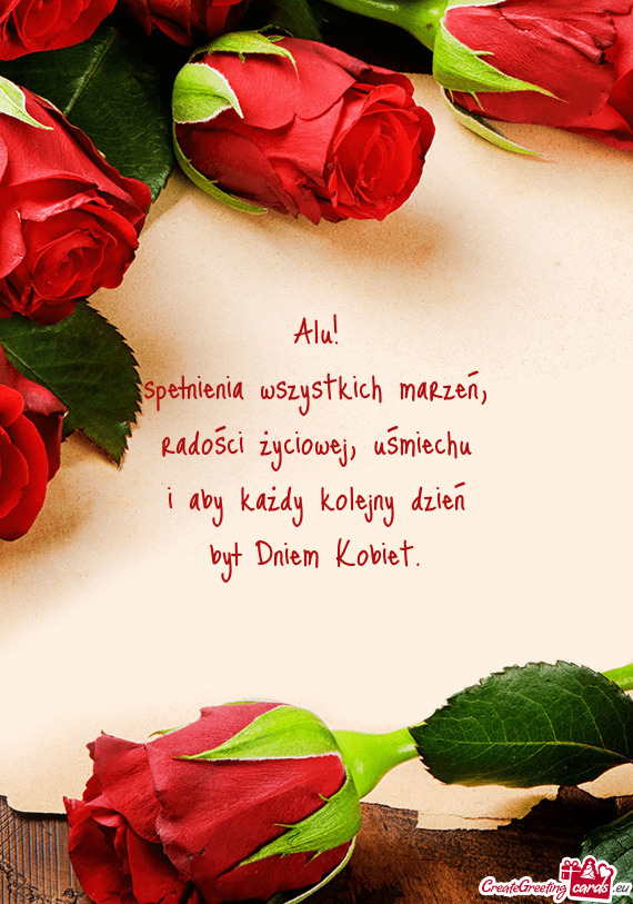 Alu! spełnienia wszystkich marzeń