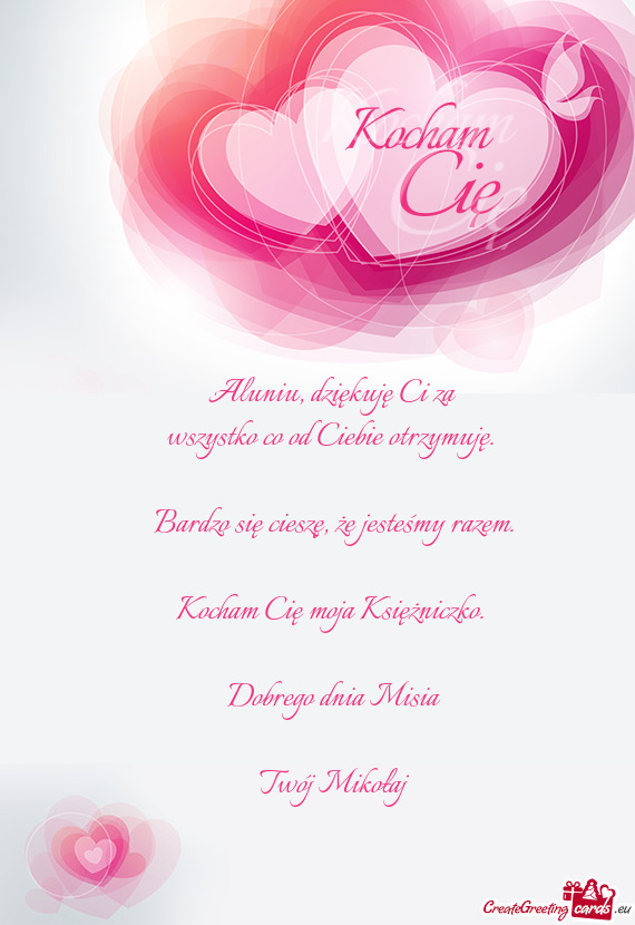 Aluniu, dziękuję Ci za