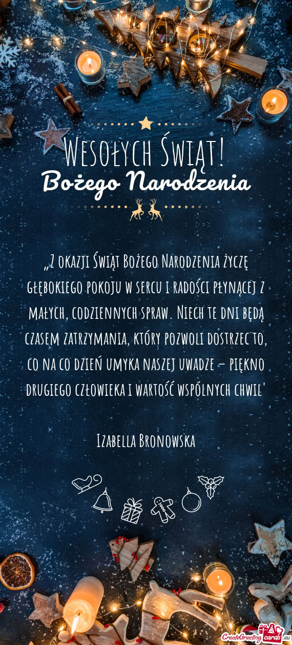 Ałych, codziennych spraw. Niech te dni będą czasem zatrzymania, który pozwoli dostrzec to, co na