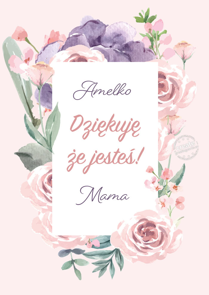 Amelko Dziękuję że Jesteś Mama