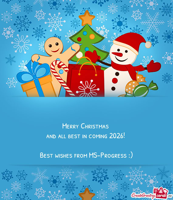 And all best in coming 2026