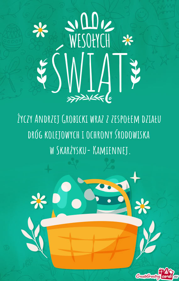 Andrzej Grobicki wraz z zespołem działu dróg kolejowych i ochrony środowiska