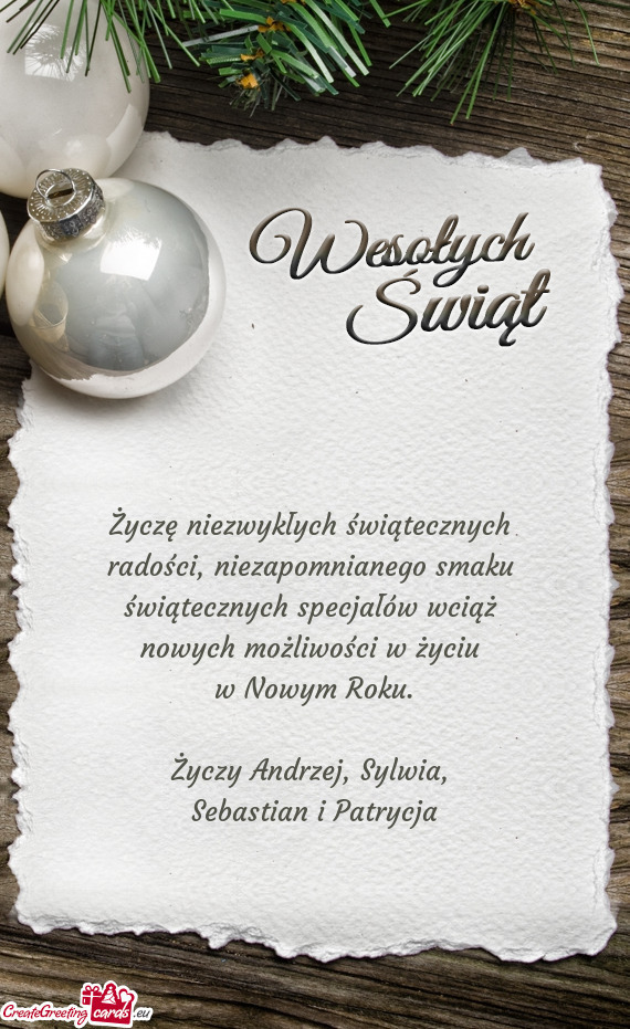Andrzej, Sylwia