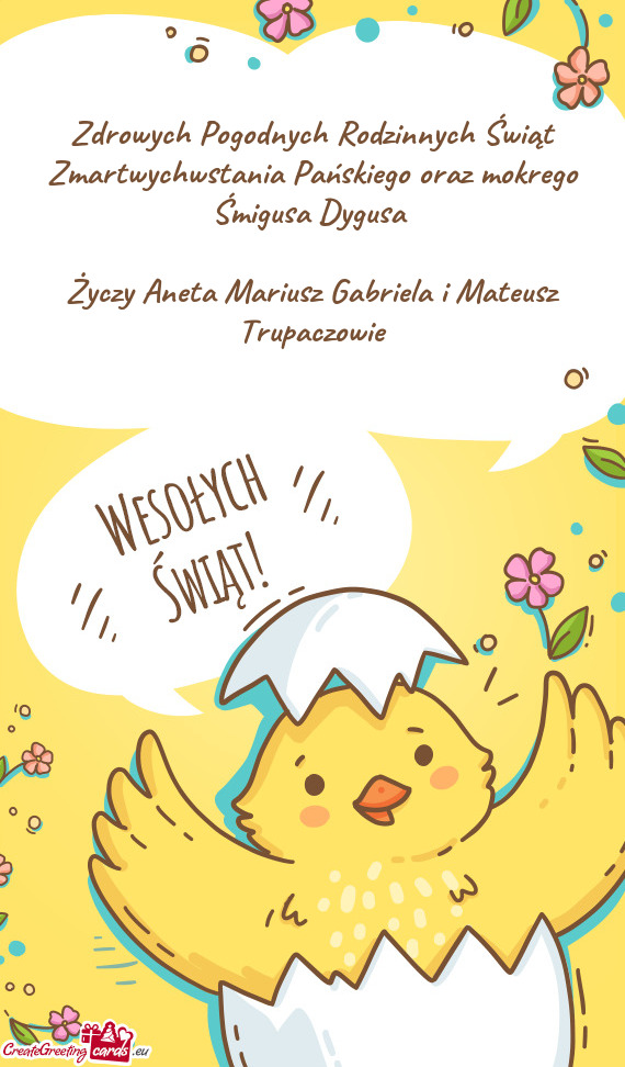 Aneta Mariusz Gabriela i Mateusz Trupaczowie