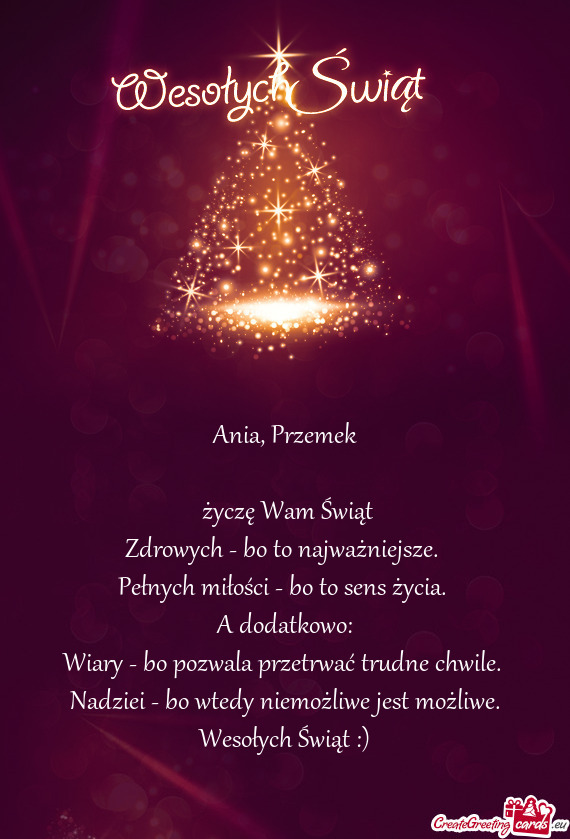 Ania, Przemek