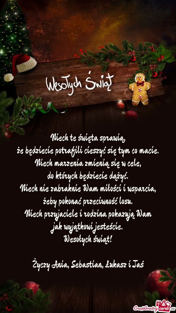 Ania, Sebastian, Łukasz i Jaś