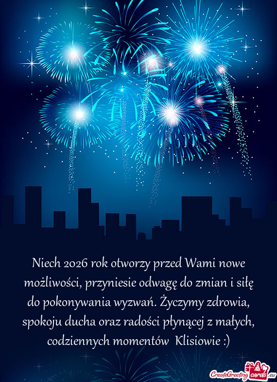 Ania wyzwań. Życzymy zdrowia, spokoju ducha oraz radości płynącej z małych, codziennych moment