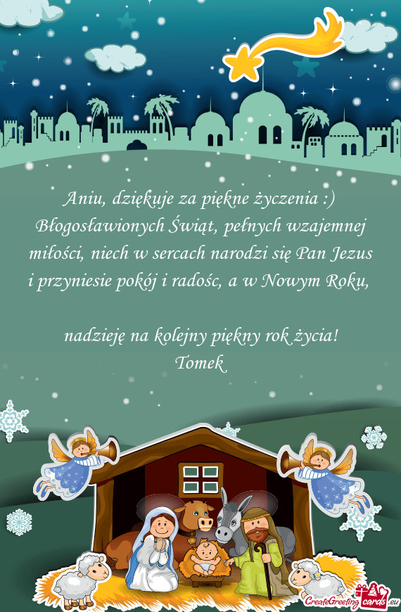 Aniu, dziękuje za piękne życzenia :)