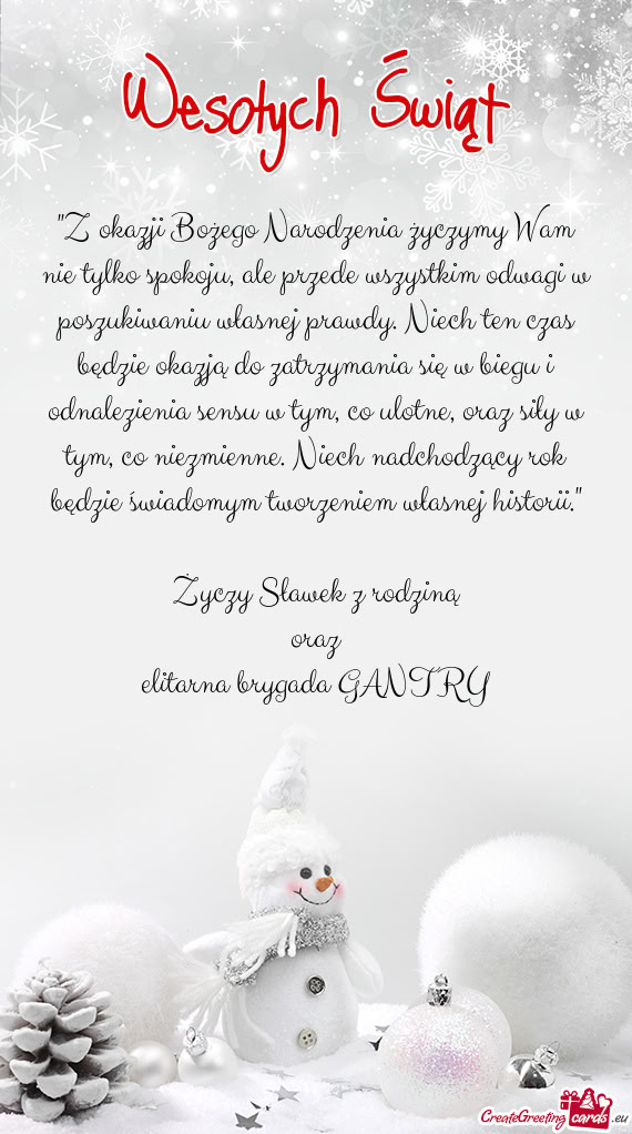 Aniu własnej prawdy. Niech ten czas będzie okazją do zatrzymania się w biegu i odnalezienia sens