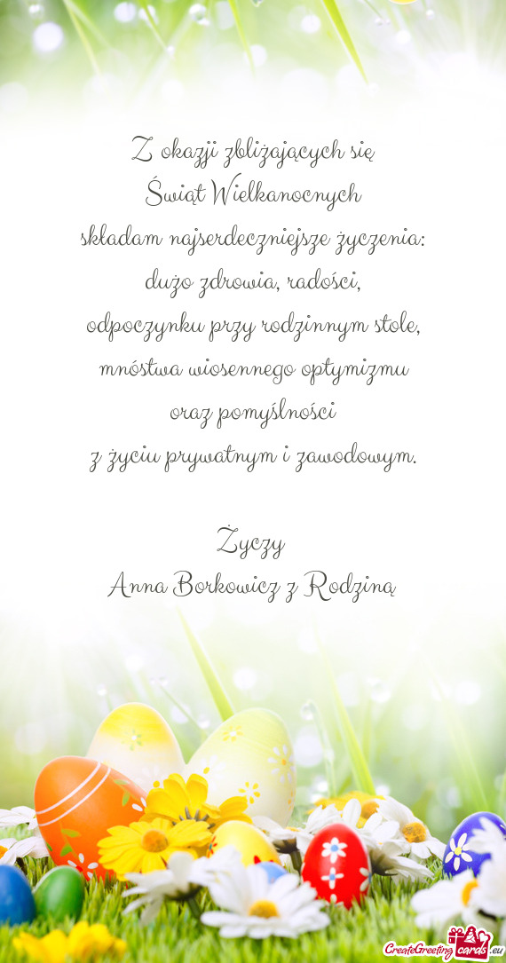 Anna Borkowicz z Rodziną