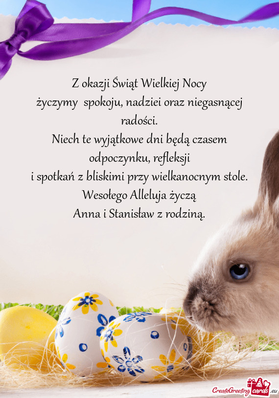 Anna i Stanisław z rodziną