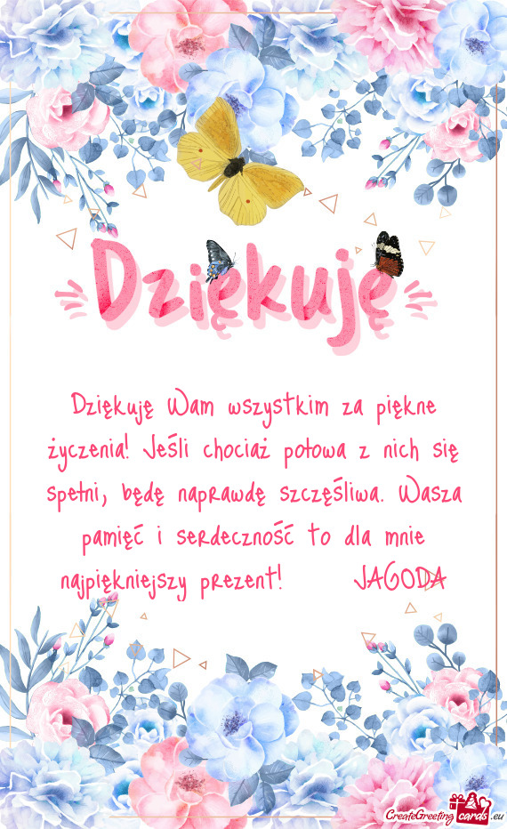 Aprawdę szczęśliwa. Wasza pamięć i serdeczność to dla mnie najpiękniejszy prezent! 💖🫶