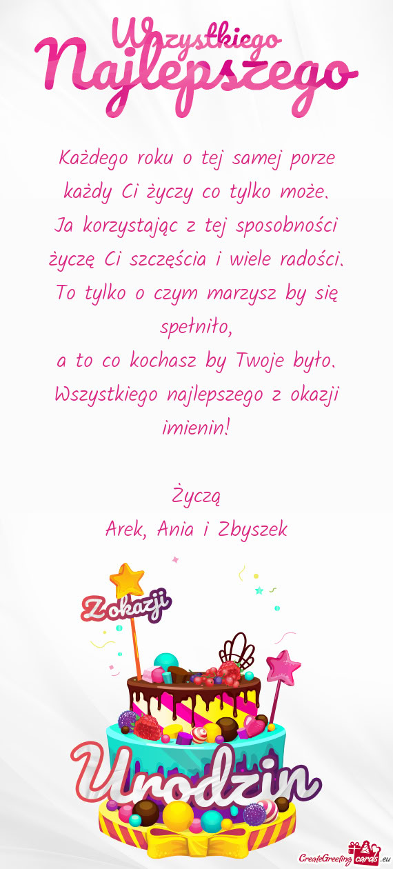 Arek, Ania i Zbyszek