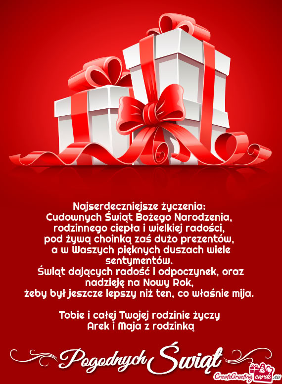 Arek i Maja z rodzinką