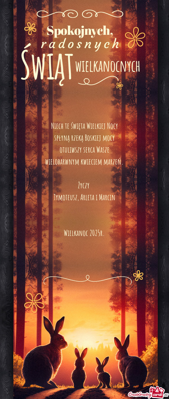 Arleta i Marcin  Wielkanoc 2025r