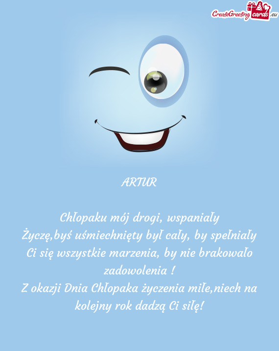 ARTUR Chłopaku mój drogi