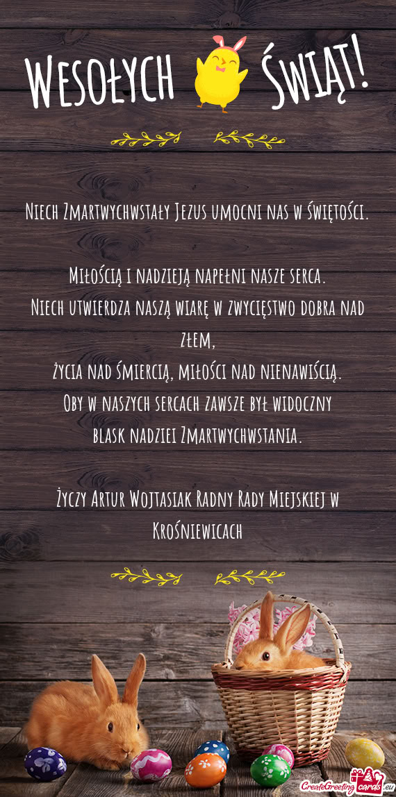 Artur Wojtasiak Radny Rady Miejskiej w Krośniewicach