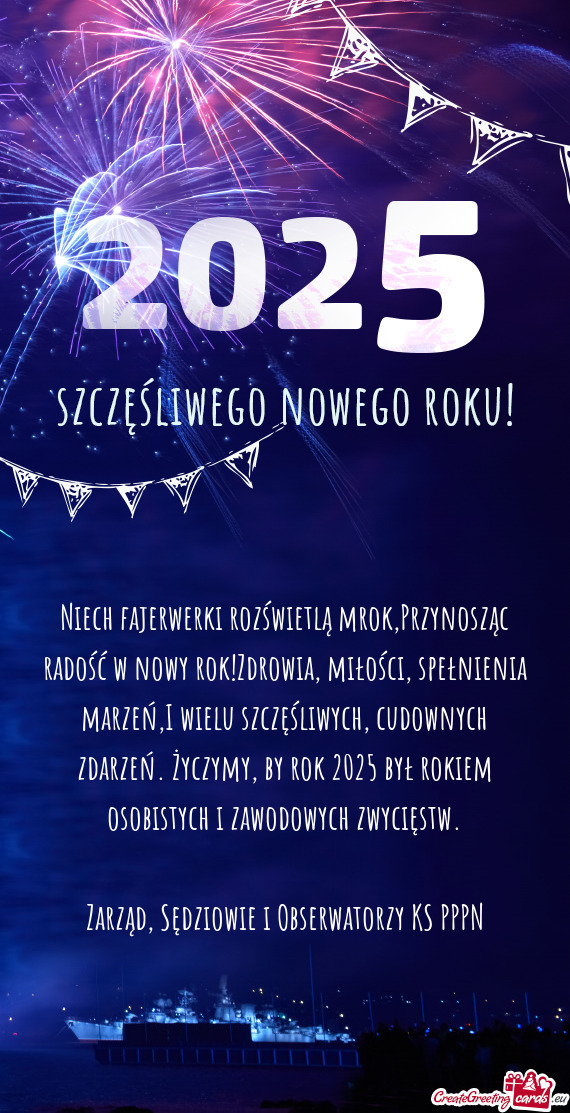 Arzeń,I wielu szczęśliwych, cudownych zdarzeń. Życzymy, by rok 2025 był rokiem osobistych i za