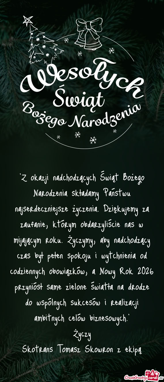 As był pełen spokoju i wytchnienia od codziennych obowiązków, a Nowy Rok 2026 przyniósł same z