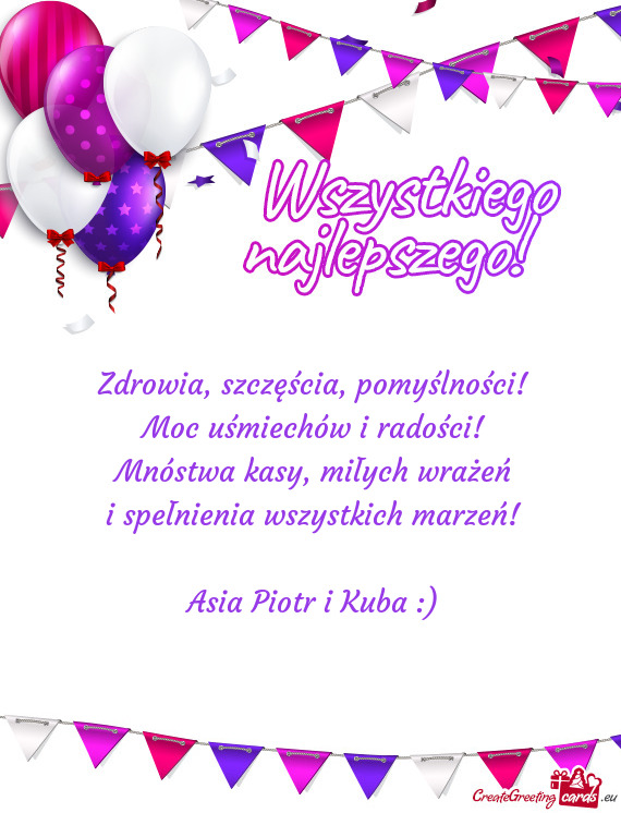 Asia Piotr i Kuba :)