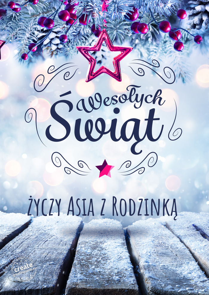 Asia z Rodzinką Wesołych Świąt