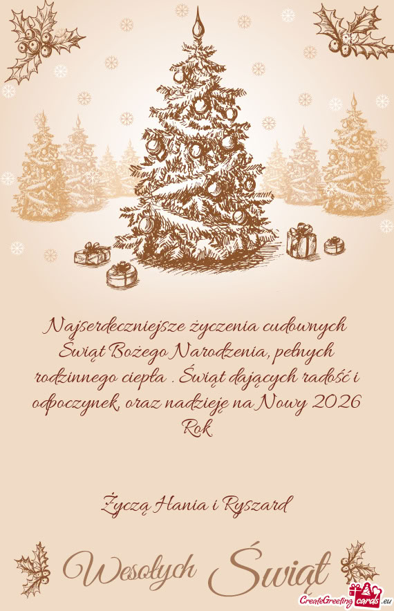 Ąt dających radość i odpoczynek, oraz nadzieję na Nowy 2026 Rok
