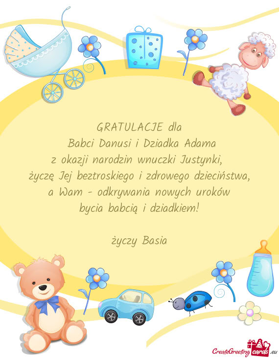 Babci Danusi i Dziadka Adama