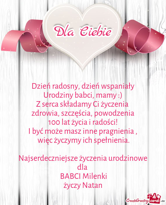 BABCI Milenki