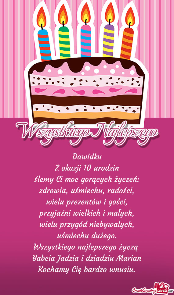 Babcia Jadzia i dziadziu Marian