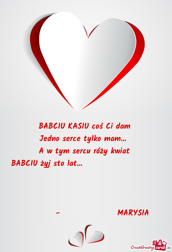 BABCIU KASIU coś Ci dam
