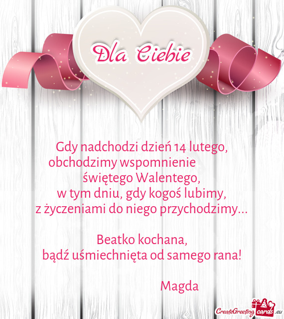 Bądź uśmiechnięta od samego rana