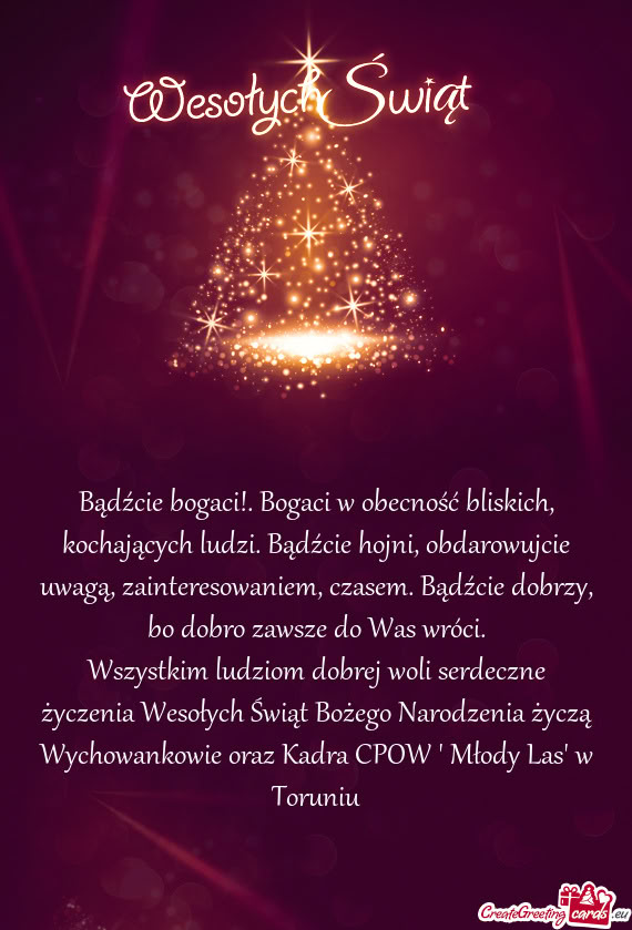 Bądźcie bogaci!. Bogaci w obecność bliskich, kochających ludzi. Bądźcie hojni, obdarowujcie u