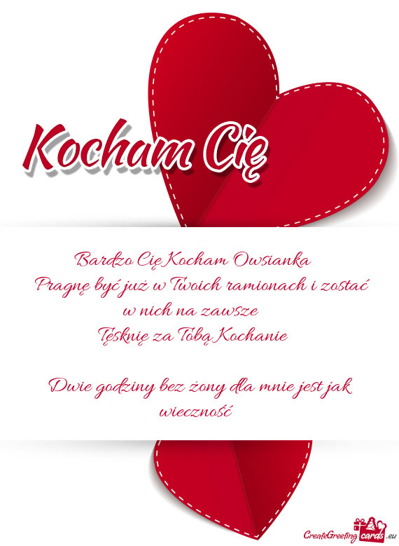 Bardzo Cię Kocham Owsianka ♥️