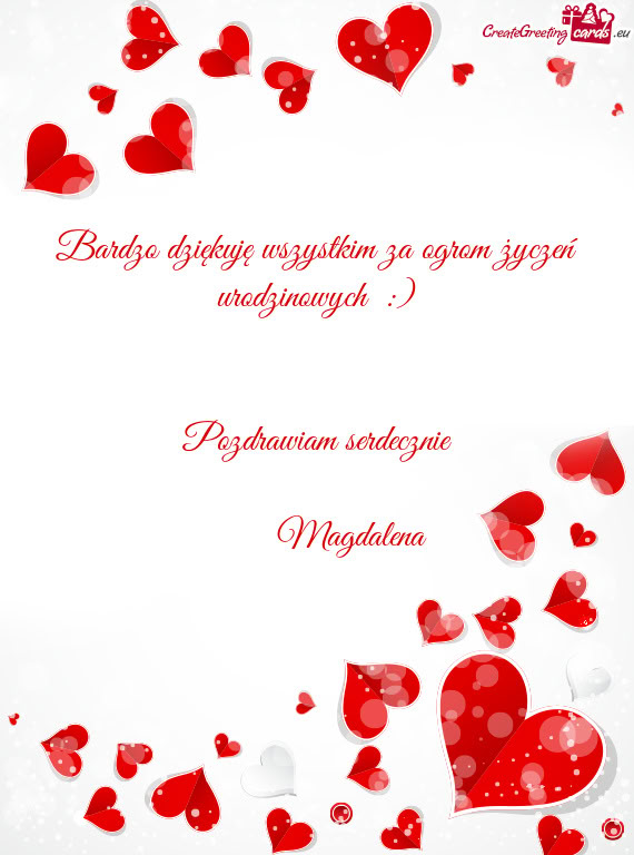 Bardzo dziękuję wszystkim za ogrom życzeń urodzinowych :)