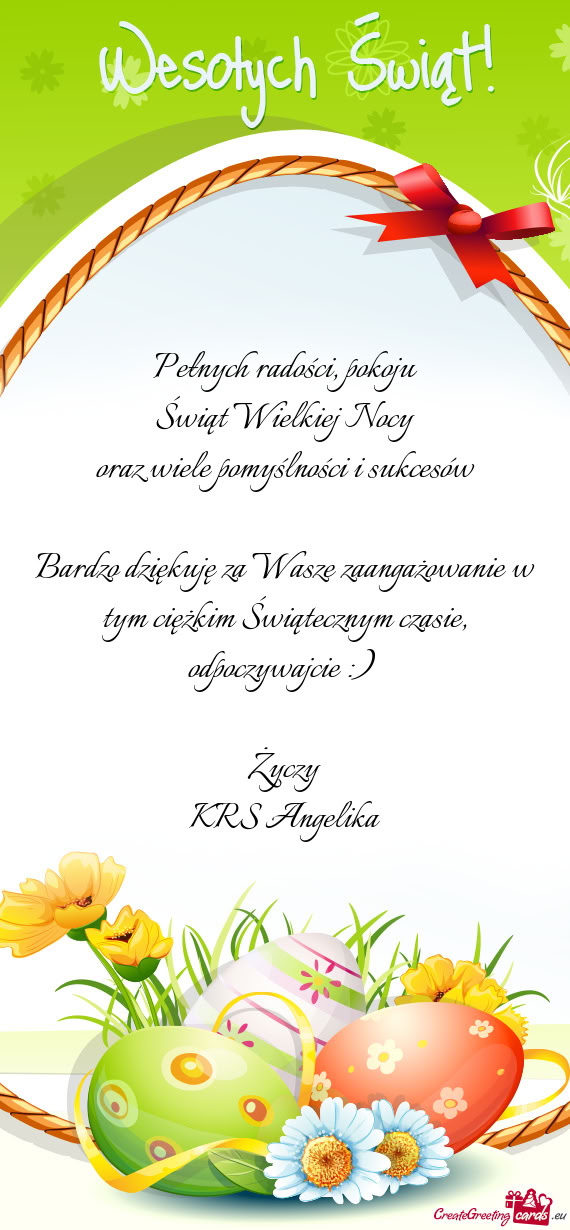 Bardzo dziękuję za Wasze zaangażowanie w tym ciężkim Świątecznym czasie, odpoczywajcie :)