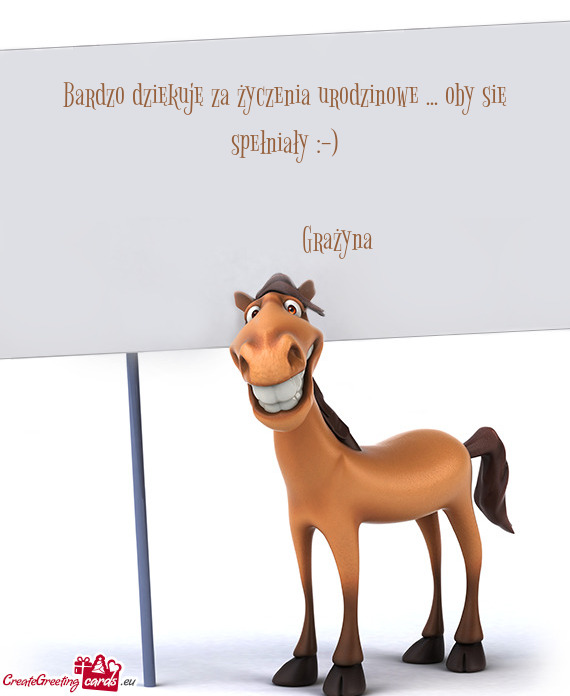 Bardzo dziękuję za życzenia urodzinowe ... oby się spełniały :-)