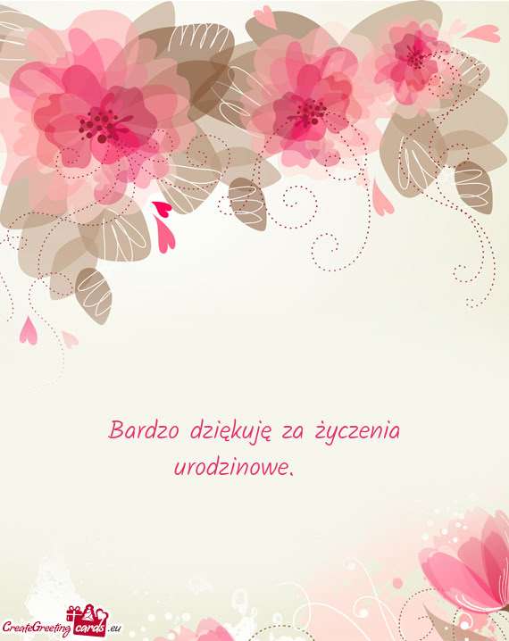 Bardzo dziękuję za życzenia urodzinowe.🙂😊
