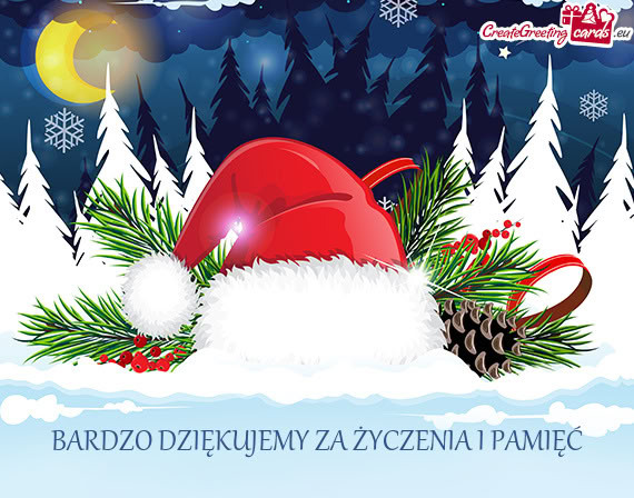 BARDZO DZIĘKUJEMY ZA ŻYCZENIA I PAMIĘĆ