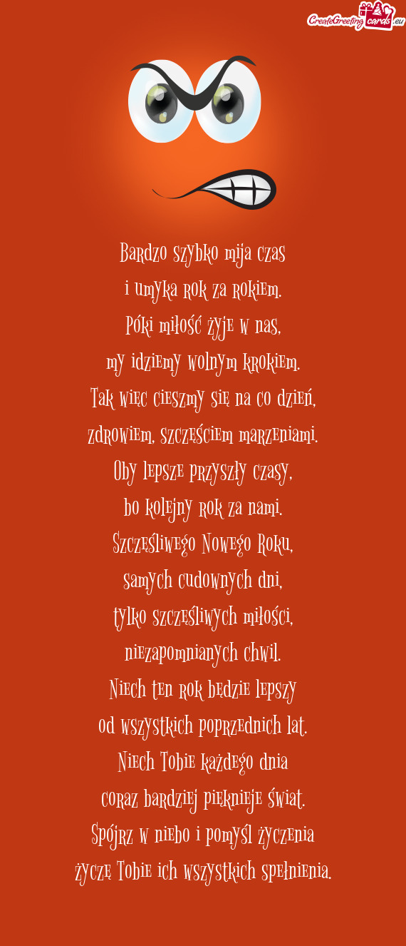 Bardzo szybko mija czas  i umyka rok za rokiem.  Póki miłość żyje w nas,