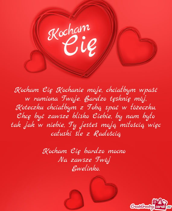 Bardzo tęsknię mój