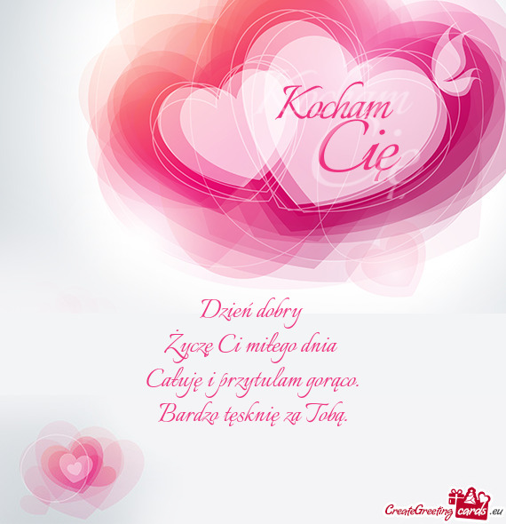 Bardzo tęsknię za Tobą